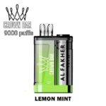 Al Fakher Crown Bar Crystal 9000 Puffs 20mg Disposable Vape LEMON-MINT