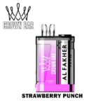 Al Fakher Crown Bar Crystal 9000 Puffs 20mg Disposable Vape STRAWBERRY-PUNCH