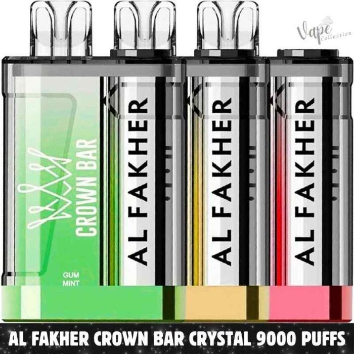 Al Fakher Crown Bar Crystal 9000 Puffs 20mg Disposable Vape in Dubai, UAE