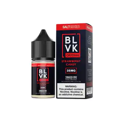BLVK Salt Nicotine 35mg and 50mg E-juice Strawberry_Candy