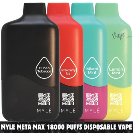 MYLE META MAX 18000 Puffs Disposable Vape Price in Dubai