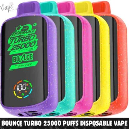 BOUNCE Turbo 25000 Puffs Salt Nicotine 5% Disposable Vape in Duabi