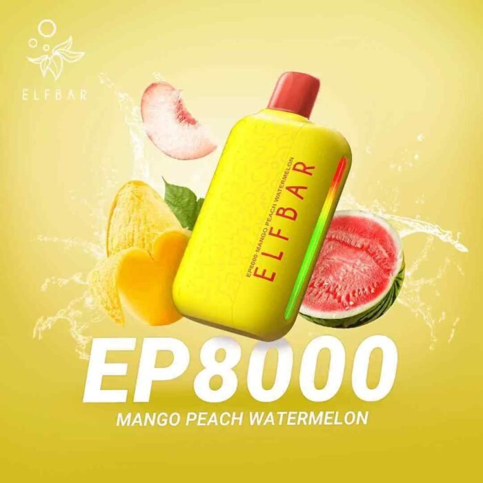 ELF BAR 8000 Puffs Disposable Vape MANGO-PEACH-WATERMELON