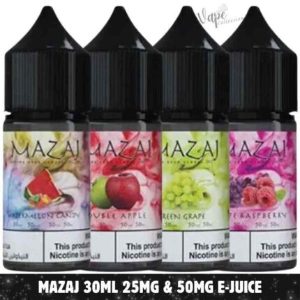 MAZAJ 30ml Vape Juice 25mg & 50mg E-Liquid in Dubai