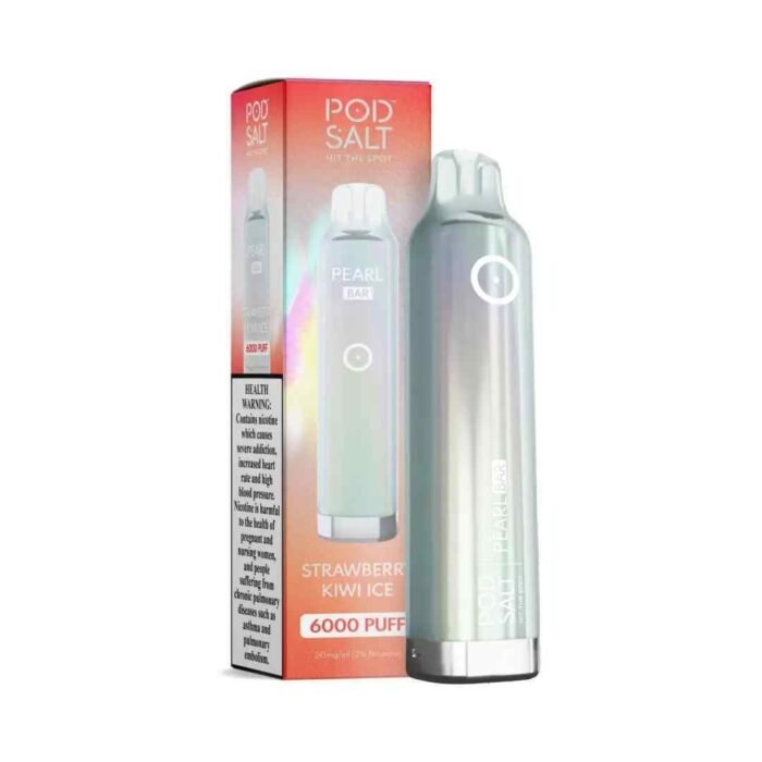 POD SALT Pearl Bar 6000 Puffs 20mg Disposable Vape Price in Dubai Strawberry Kiwi Ice