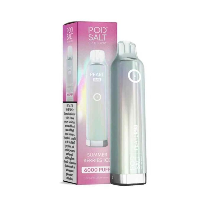 POD SALT Pearl Bar 6000 Puffs 20mg Disposable Vape Price in Dubai Summer Berries Ice