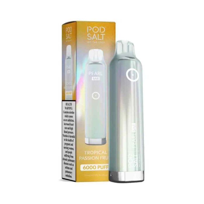 POD SALT Pearl Bar 6000 Puffs 20mg Disposable Vape Price in Dubai Tropical Passion Fruit