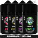 RUTHLESS 60ml Vape Juice 35mg E-Liquid in Dubai