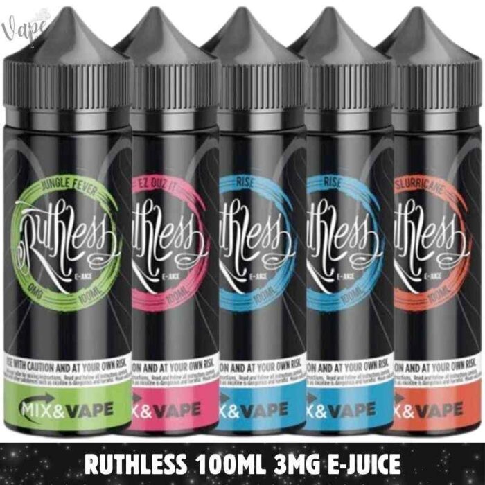 RUTHLESS E-juice 100ML 3mg All Flavors Available Vape Shop in Dubai, UAE