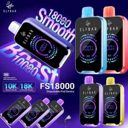 ELF BAR FS18000 50MG 18000 Puffs Disposable Vape Price in Dubai