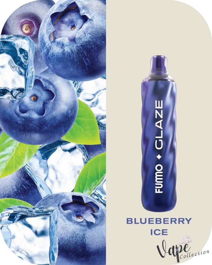 FUMMO Glaze 4500 Puffs 20MG Disposable Vape Price in Dubai Blueberry Ice