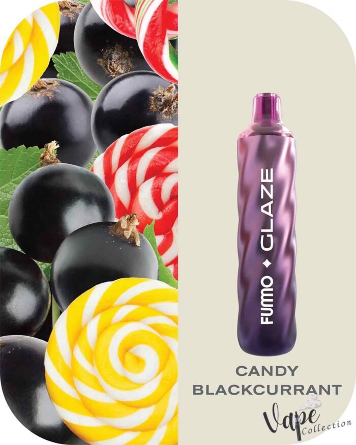 FUMMO Glaze 4500 Puffs 20MG Disposable Vape Price in Dubai Candy Blackcurrant
