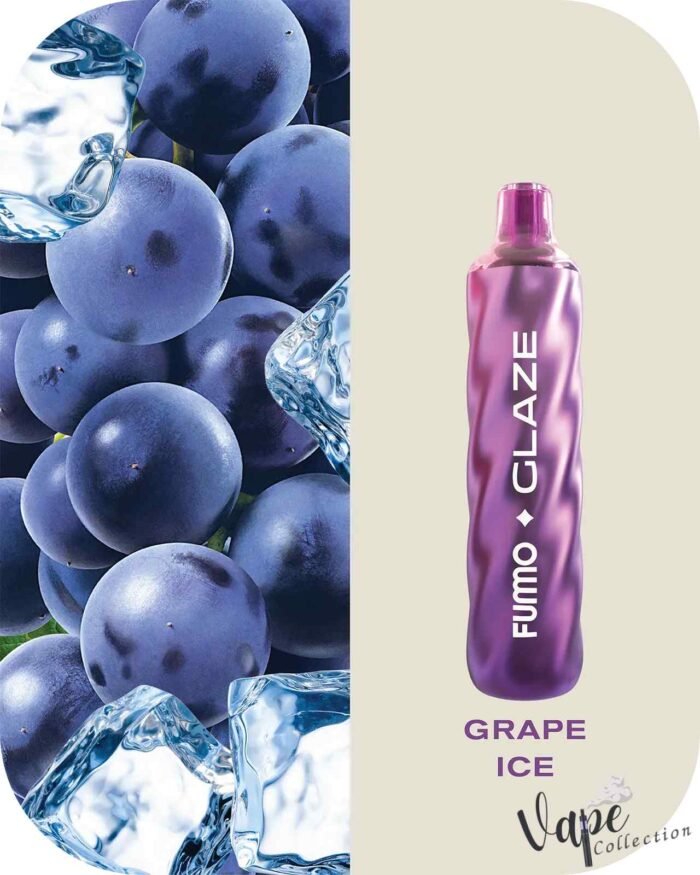 FUMMO Glaze 4500 Puffs 20MG Disposable Vape Price in Dubai Grape Ice