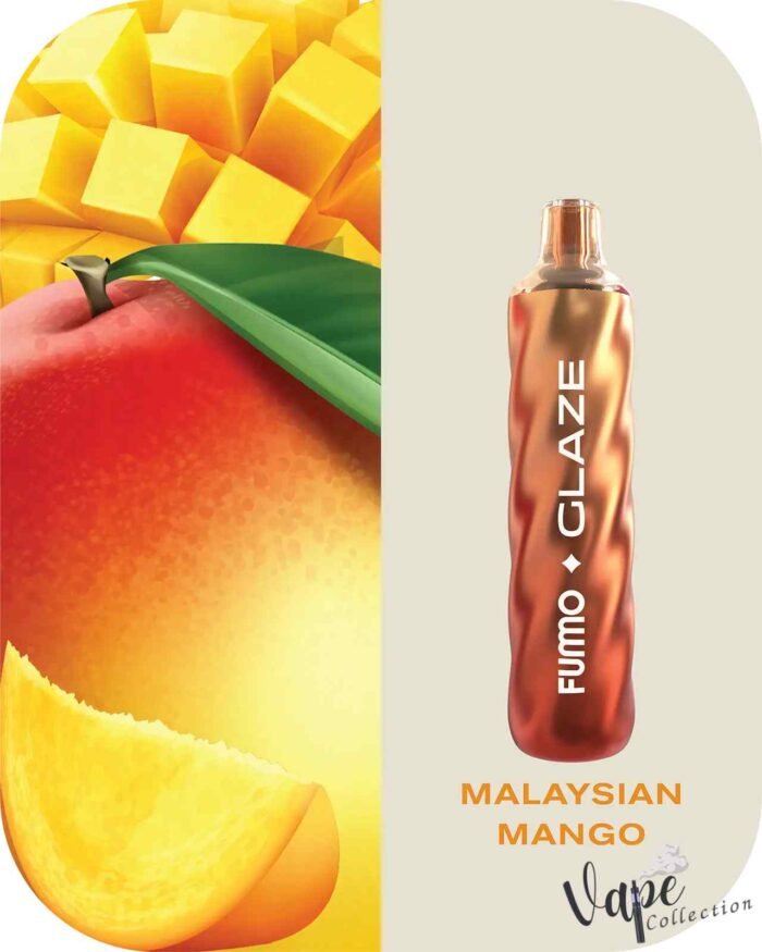 FUMMO Glaze 4500 Puffs 20MG Disposable Vape Price in Dubai Malaysian Mango