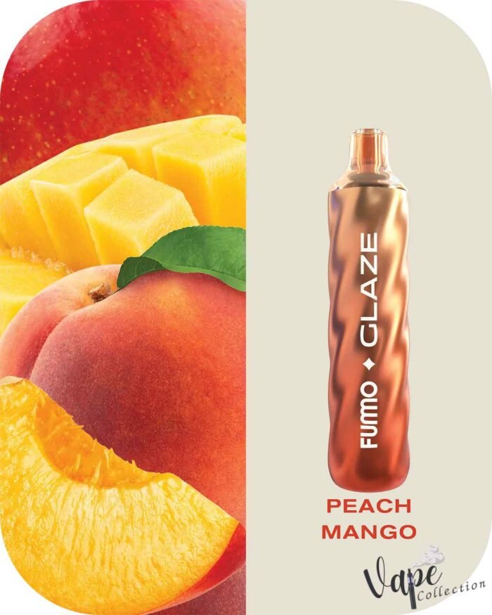 FUMMO Glaze 4500 Puffs 20MG Disposable Vape Price in Dubai Peach Mango