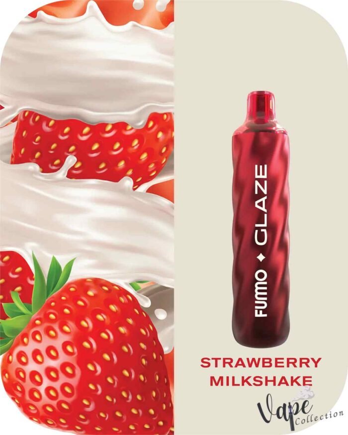 FUMMO Glaze 4500 Puffs 20MG Disposable Vape Price in Dubai Strawberry Milkshake