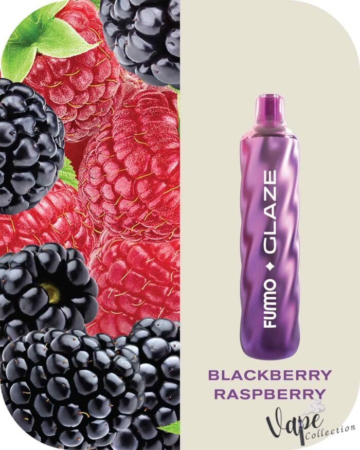 FUMMO Glaze 4500 Puffs 20MG Disposable Vape Price in Dubaib Backberry Raspberry
