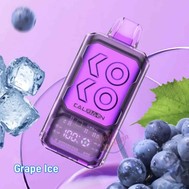 Uwell Caliburn Bar 16000 Puffs Disposable Vape GRAPE ICE