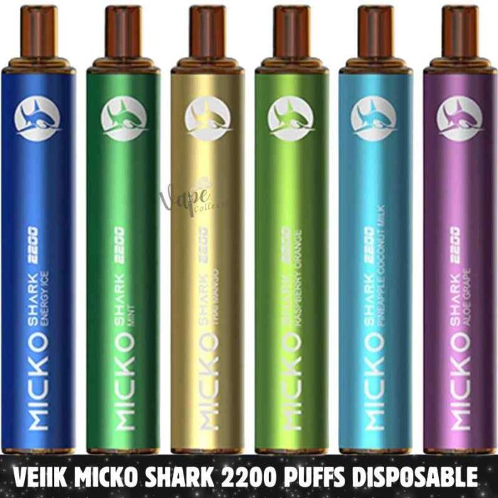 VEIIK Micko Shark 2200 Puffs 50MG Disposable Vape in Dubai