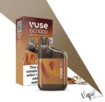 VUSE GO Box 1000 Puffs 20MG Disposable Vape Price in Dubai Creamy Tobacco