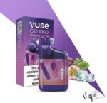 VUSE GO Box 1000 Puffs 20MG Disposable Vape Price in Dubai Passionfruit Ice