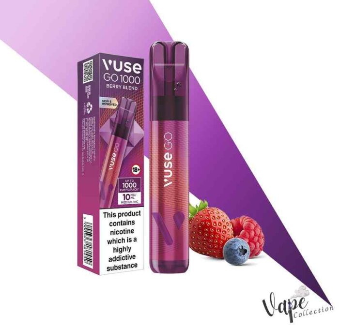 VUSE GO Pen 1000 Puffs 20MG Disposable Vape Price in Dubai Berry Blend