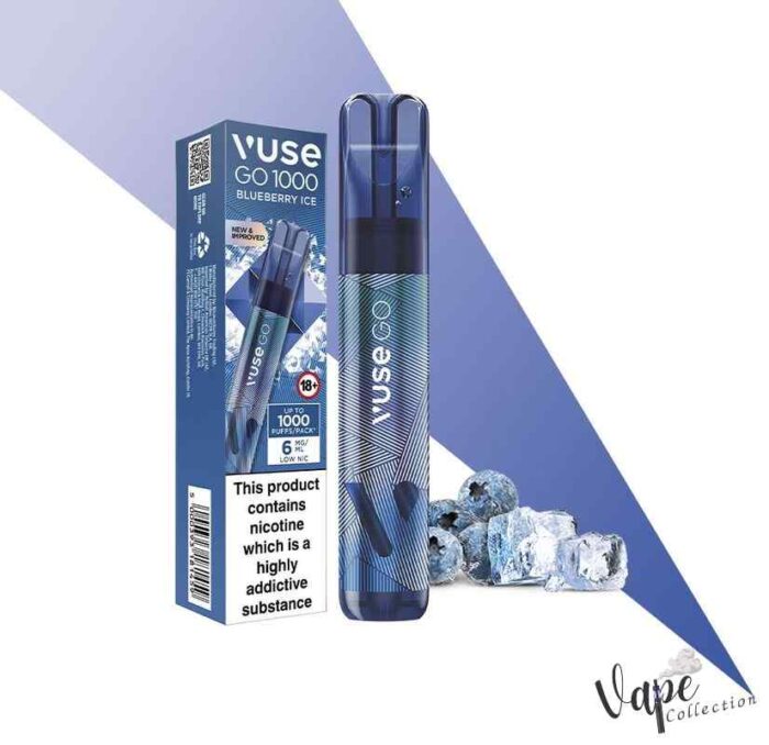 VUSE GO Pen 1000 Puffs 20MG Disposable Vape Price in Dubai Blueberry Ice