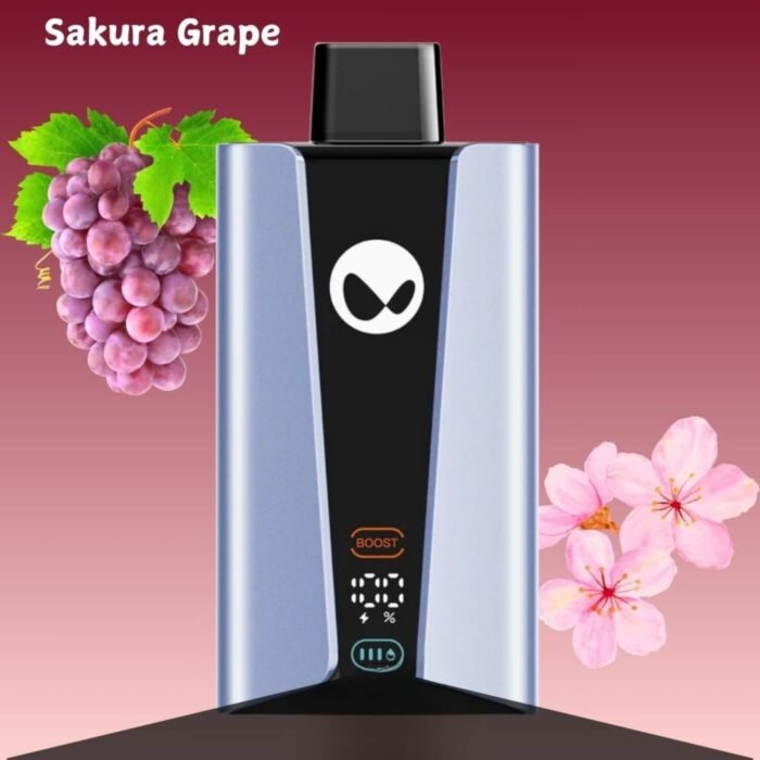 WAKA SOPRO 20000 PUFFS DISPOSABLE VAPE SAKURA GRAPE