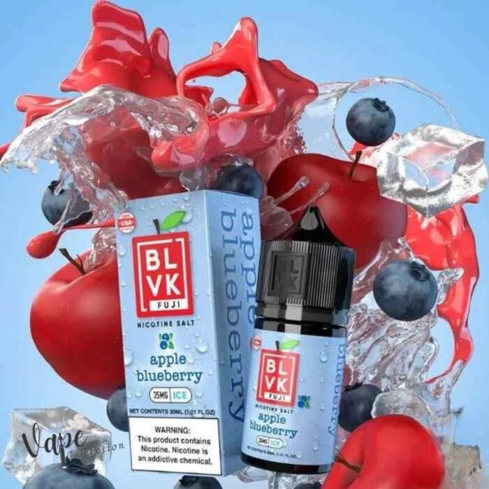 BLVK Frost Ice 30ml Vape Juice 35mg Salt Nicotine APPLE BLUEBERRY