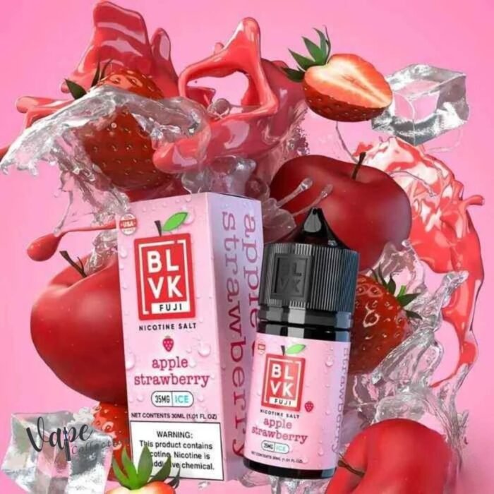 BLVK Frost Ice 30ml Vape Juice 35mg Salt Nicotine APPLE STRAWBERRY