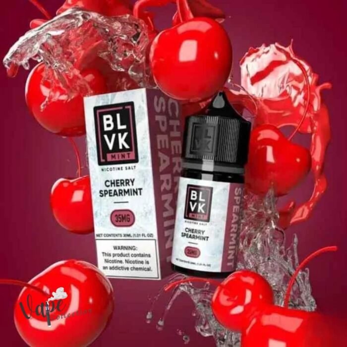 BLVK Frost Ice 30ml Vape Juice 35mg Salt Nicotine CHERRY SPEARMINT