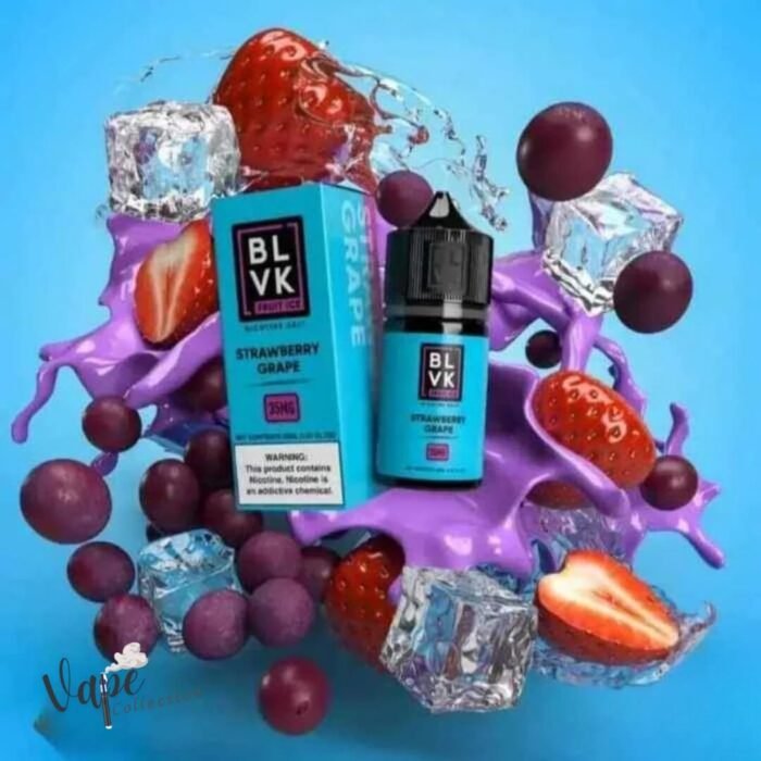 BLVK Frost Ice 30ml Vape Juice 35mg Salt Nicotine STRAWBERRY GRAPE