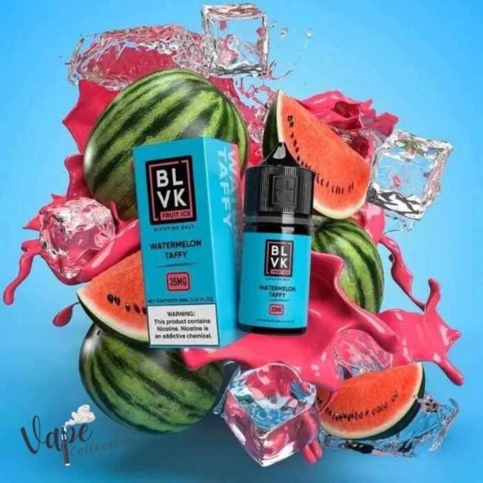 BLVK Frost Ice 30ml Vape Juice 35mg Salt Nicotine WATERMELON TAFFY