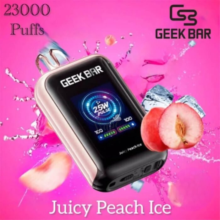 GEEKBAR Watt 23000 Puffs Disposable Vape Juicy Peach Ice