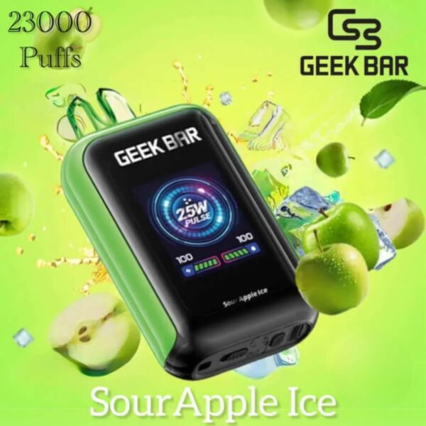 GEEKBAR Watt 23000 Puffs Disposable Vape Sour Apple Ice