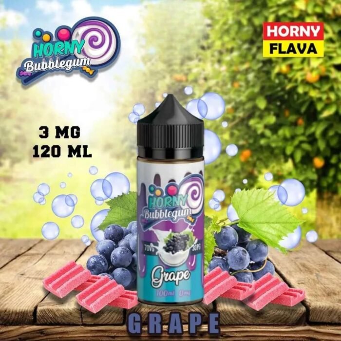 HORNY FLAVA 120 ML E-LIQUID 3MG VAPE JUICE GRAPE