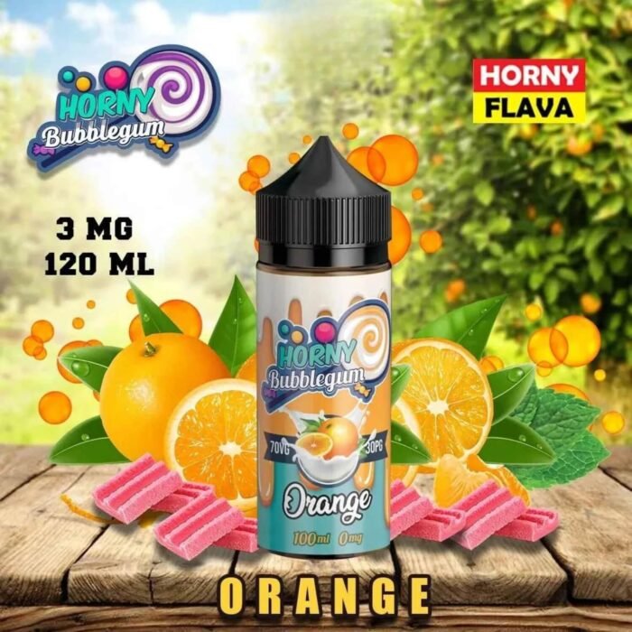 HORNY FLAVA 120 ML E-LIQUID 3MG VAPE JUICE ORANGE