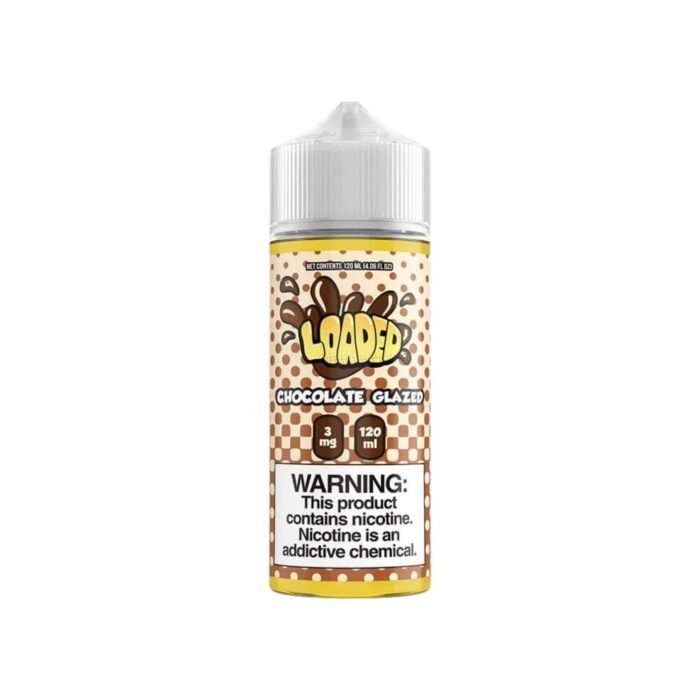 LOADED 120ML E-LIQUID 3MG VAPE JUICE IN DUBAI CHOCOLATE GLAZED