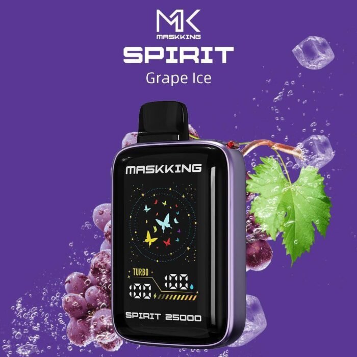 MASKKING Spirit 25000 50MG Disposable Vape Price in Dubai GRAPE ICE