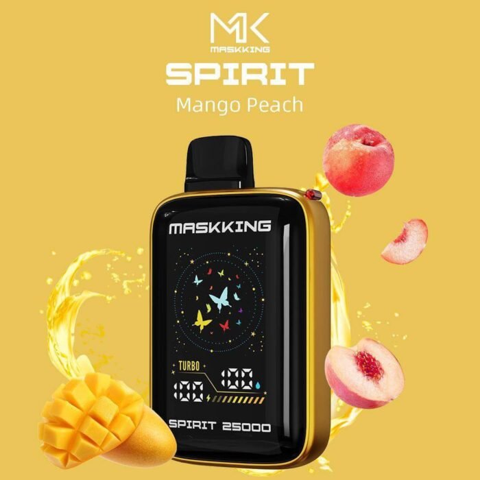 MASKKING Spirit 25000 50MG Disposable Vape Price in Dubai MANGO PEACH