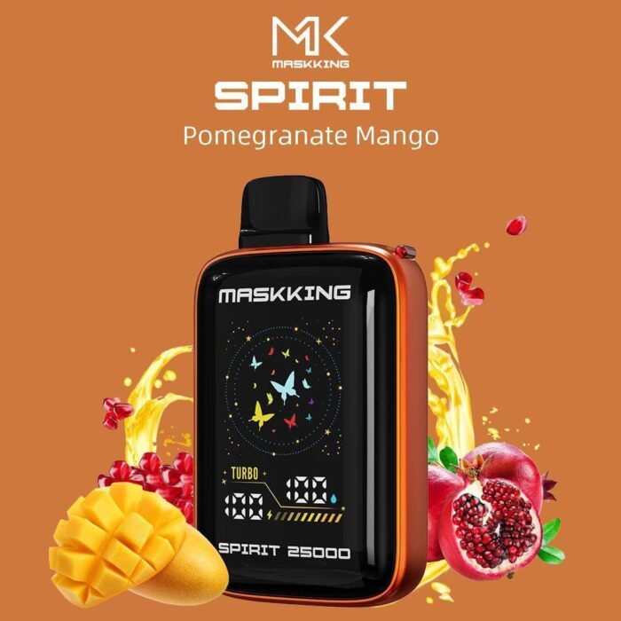 MASKKING Spirit 25000 50MG Disposable Vape Price in Dubai POMEGRANATE MANGO