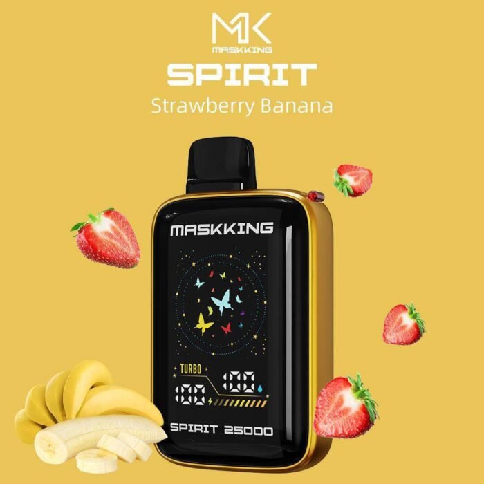 MASKKING Spirit 25000 50MG Disposable Vape Price in Dubai STRAWBERRY BANANA