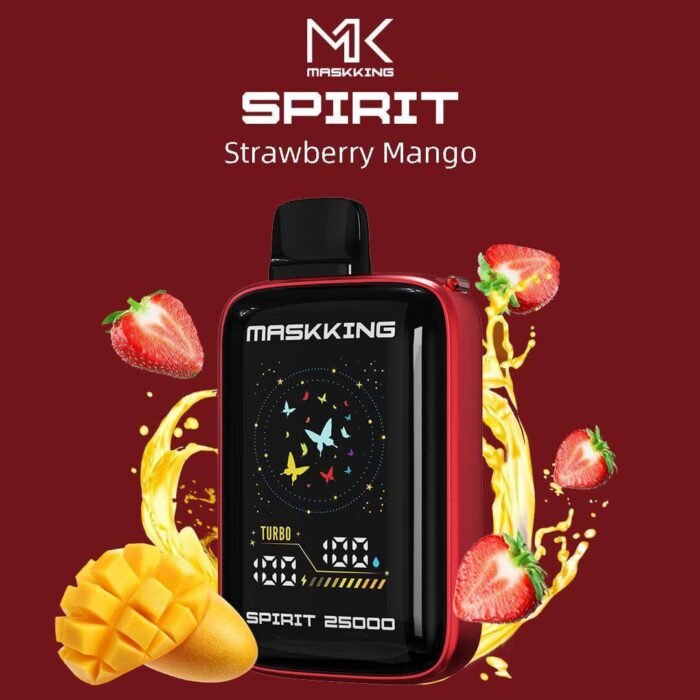 MASKKING Spirit 25000 50MG Disposable Vape Price in Dubai STRAWBERRY MANGO