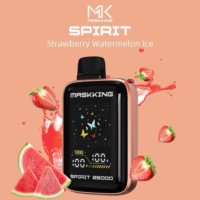 MASKKING Spirit 25000 50MG Disposable Vape Price in Dubai STRAWBERRY WATERMELON ICE