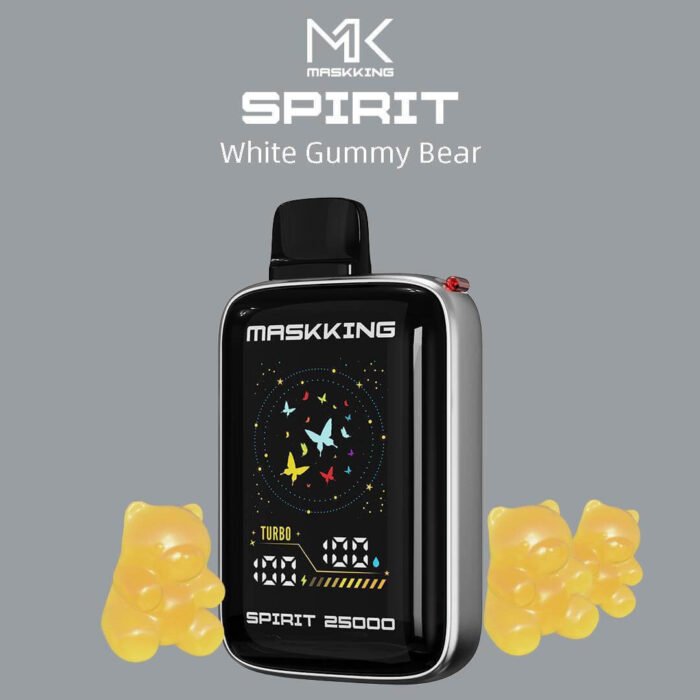 MASKKING Spirit 25000 50MG Disposable Vape Price in Dubai WHITE GUMMY BEAR