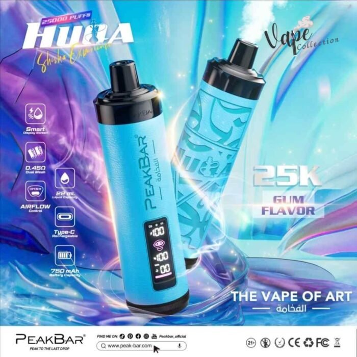 PEAKBAR HUQA 25000 Puffs Disposable Vape GUM FLAVOR