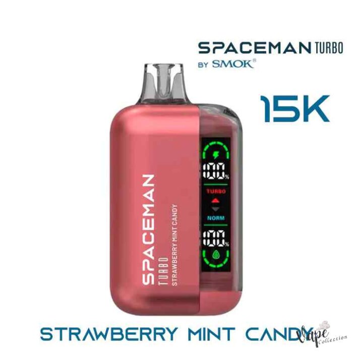 SMOK SPACEMAN TURBO 15000 STRAWBERRY MINT CANDY