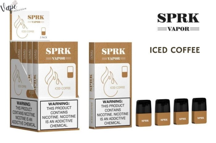 SPRK VAPOR POD CARTRIDGE IN DUBAI ICED COFFEE