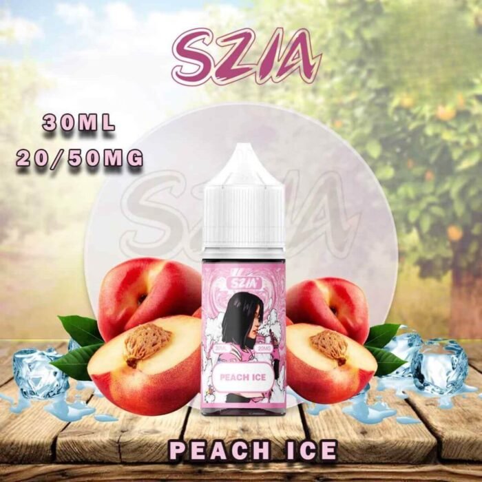 SZIA Salt Nicotine 20MG and 50MG E-liquid price in Dubai Peach Ice