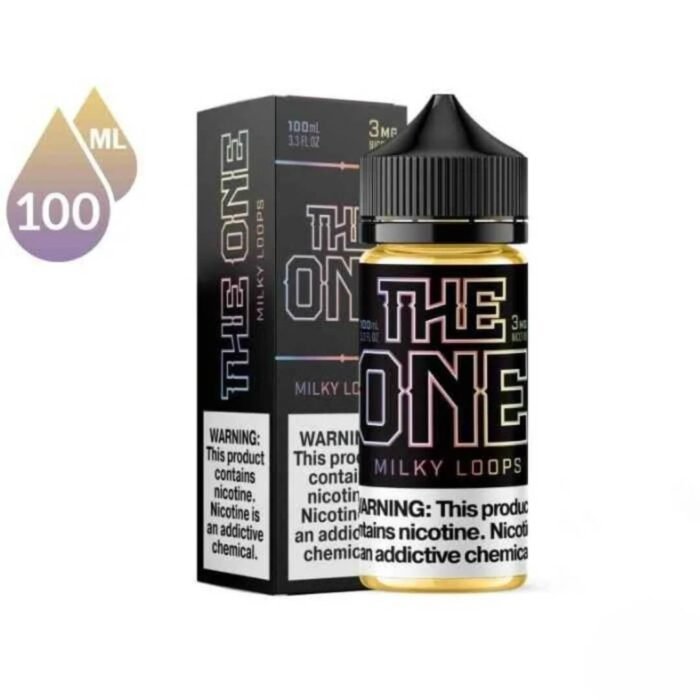 THE ONE 100 ML E-LIQUID 3MG VAPE JUICE MILKY LOOPS